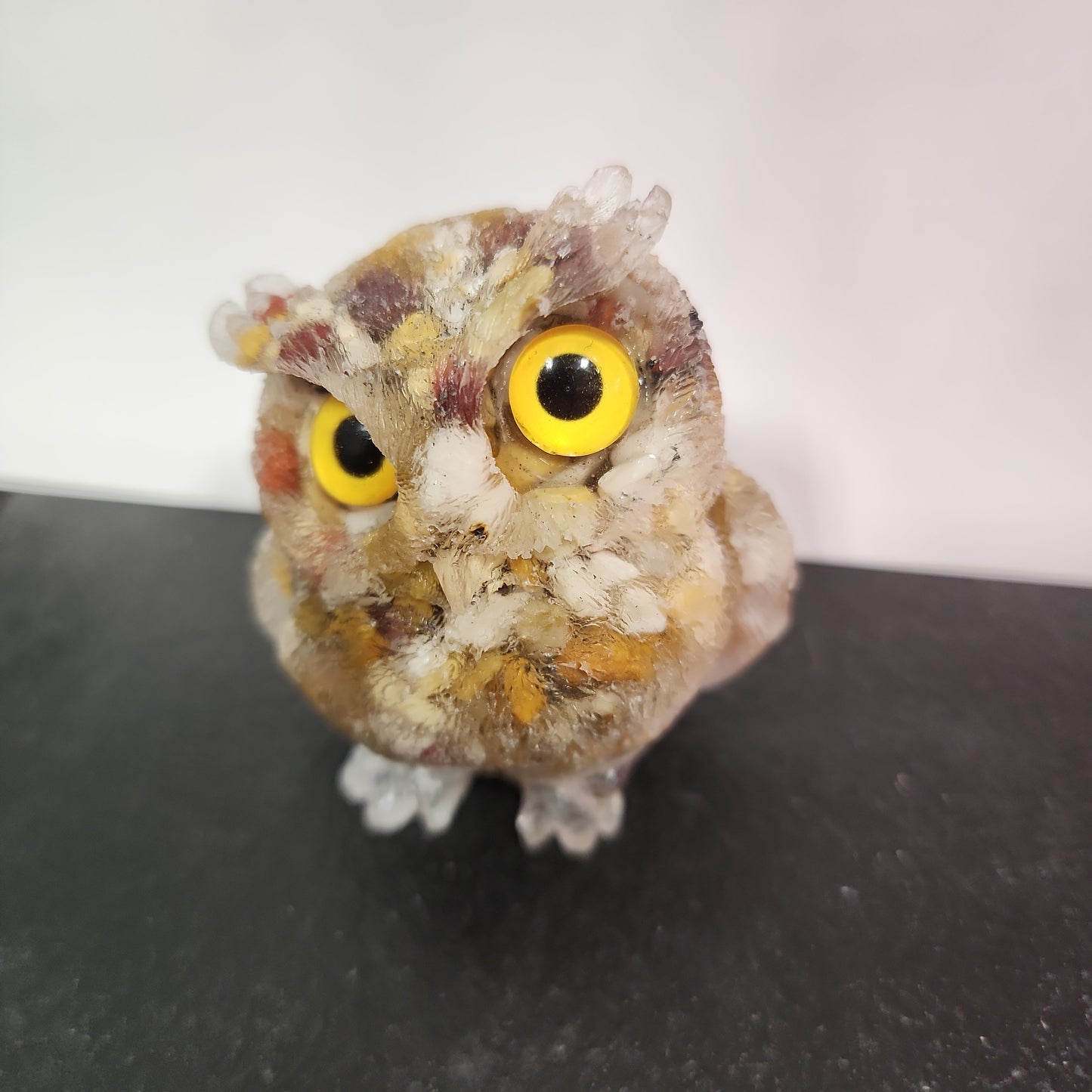 Crystal Resin Owl Heavenly Healing