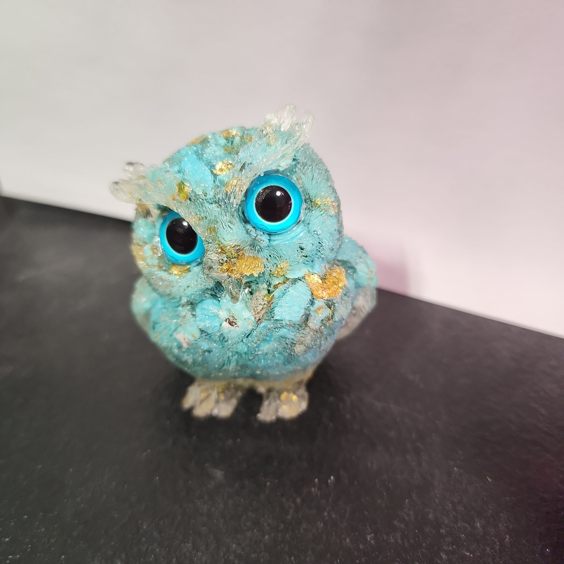 Crystal Resin Owl Heavenly Healing