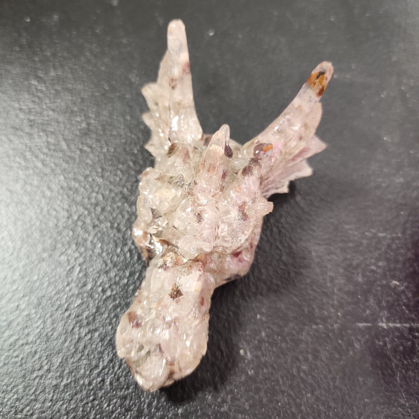 Crystal Resin Dragon Heads Heavenly Healing