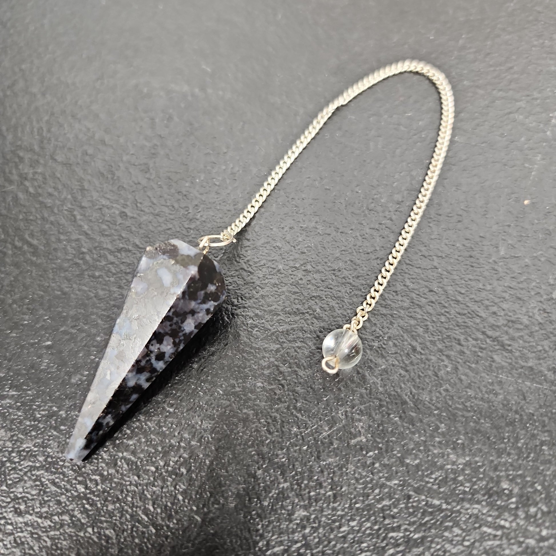 Snowflake Obsidian Pendulum Heavenly Healing