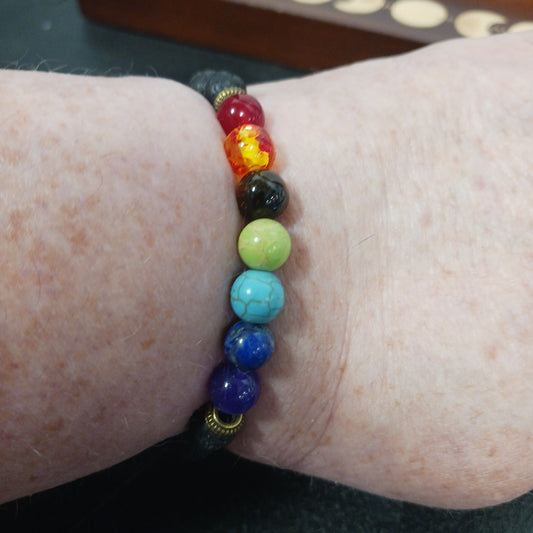 Chakra / Lava Bracelet Heavenly Healing