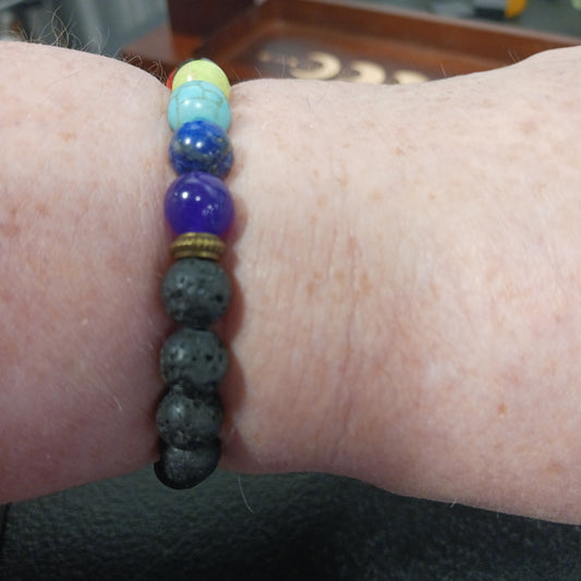 Chakra / Lava Bracelet Heavenly Healing