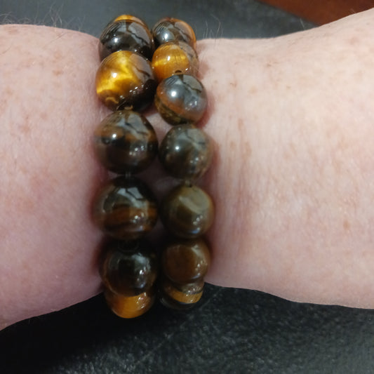 Mens Tiger Eye Bracelet Heavenly Healing