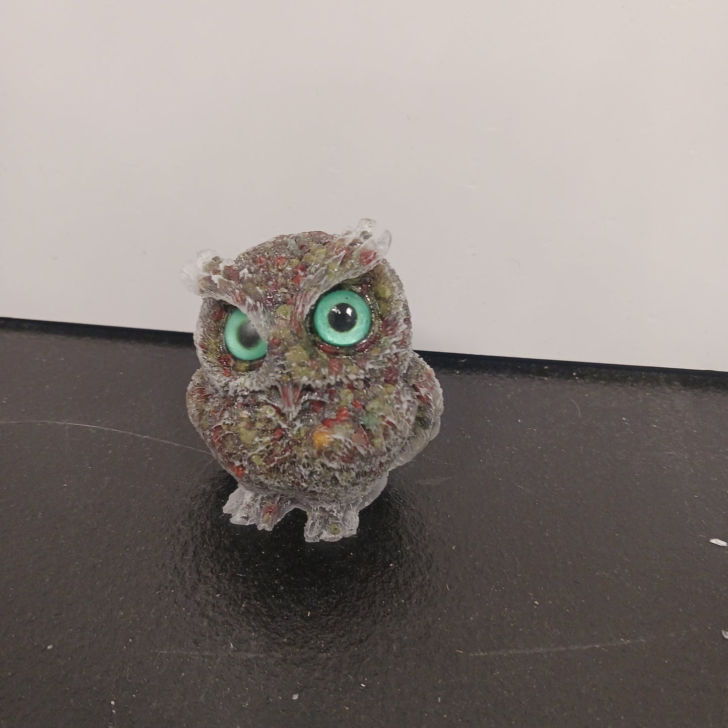 Crystal Resin Owl Heavenly Healing