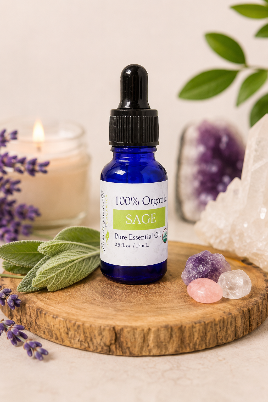 100% Organic Sage Essential Oil (Copy) Heavenly Healing