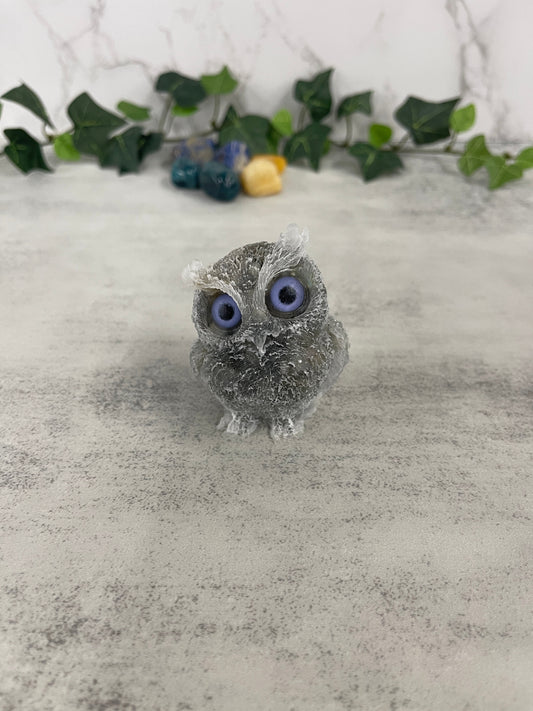 Crystal Resin Owl Heavenly Healing