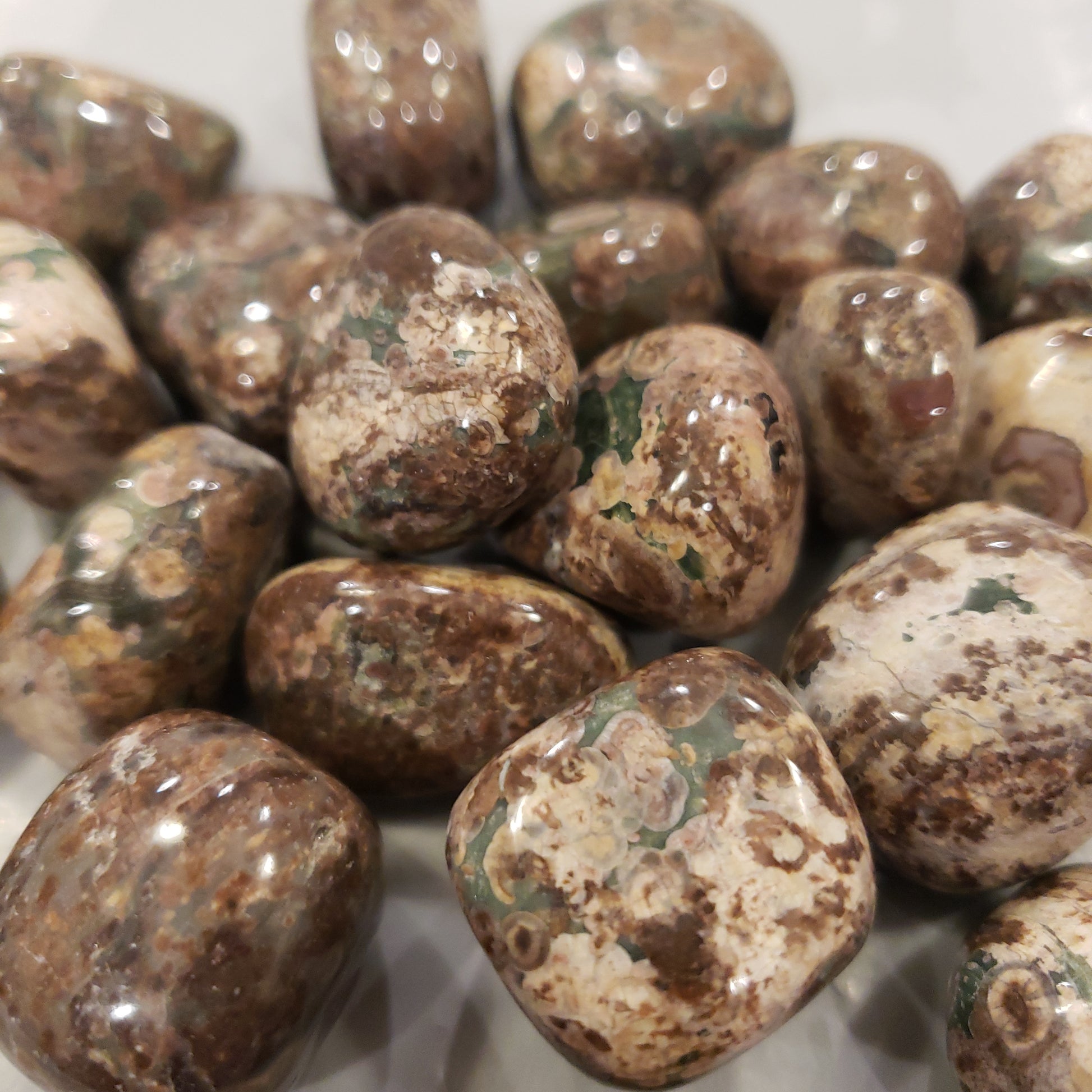 Green Leopardskin Jasper Heavenly Healing