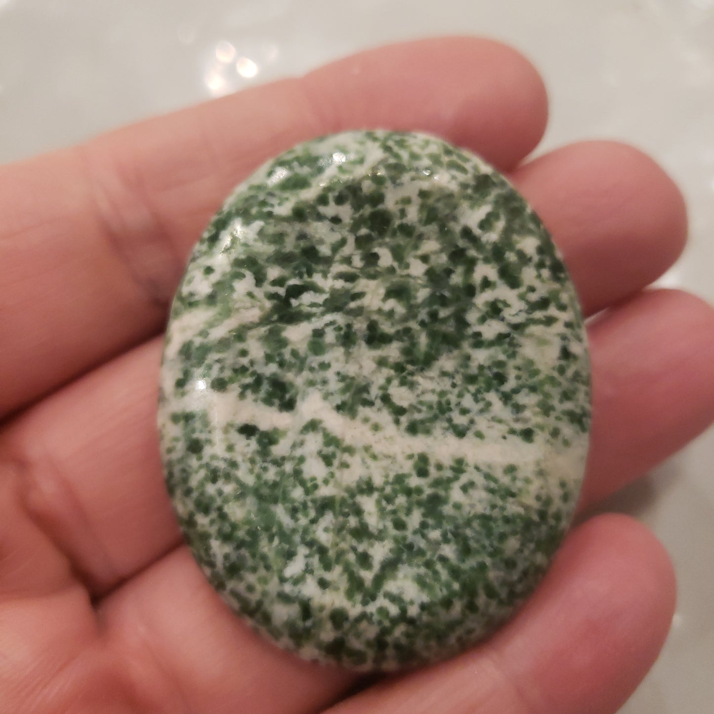 Worry stones - Green Point Jade Heavenly Healing