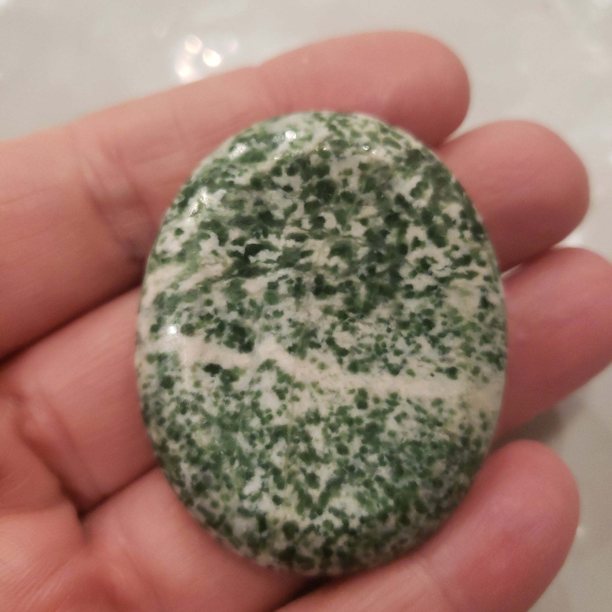 Worry stones - Green Point Jade Heavenly Healing