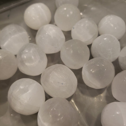 Selenite Sphere Heavenly Healing