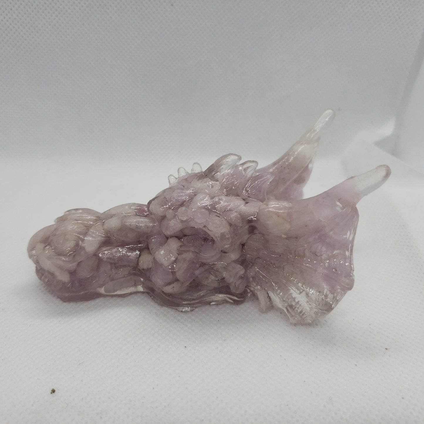 Crystal Resin Dragon Heads Heavenly Healing