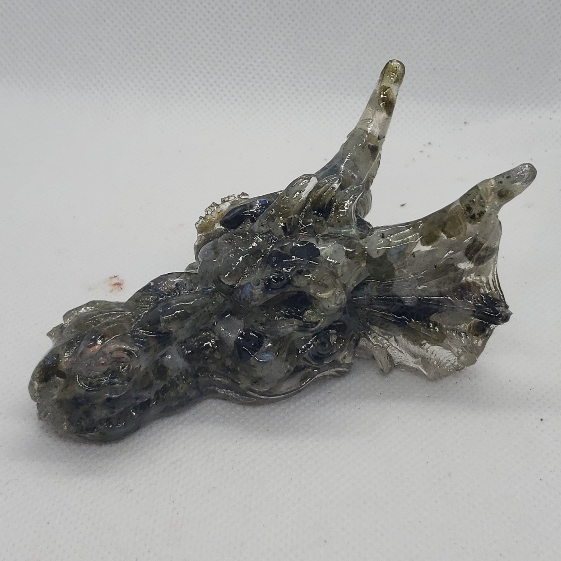 Crystal Resin Dragon Heads Heavenly Healing