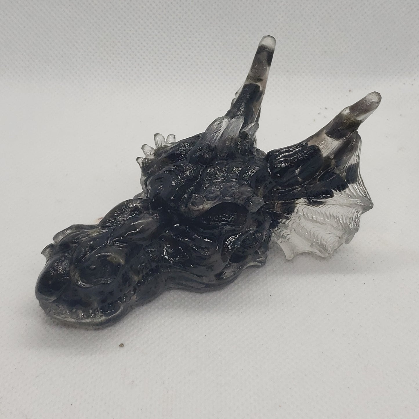Crystal Resin Dragon Heads Heavenly Healing