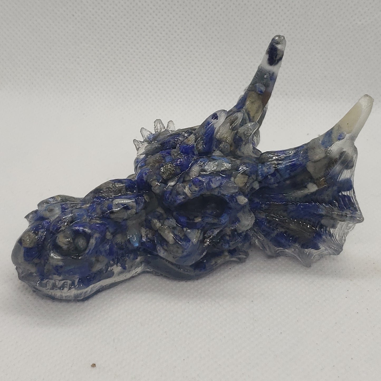 Crystal Resin Dragon Heads Heavenly Healing