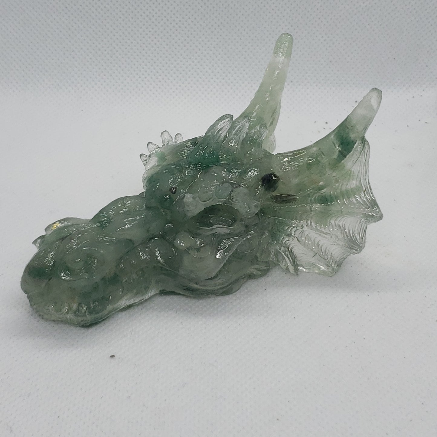 Crystal Resin Dragon Heads Heavenly Healing