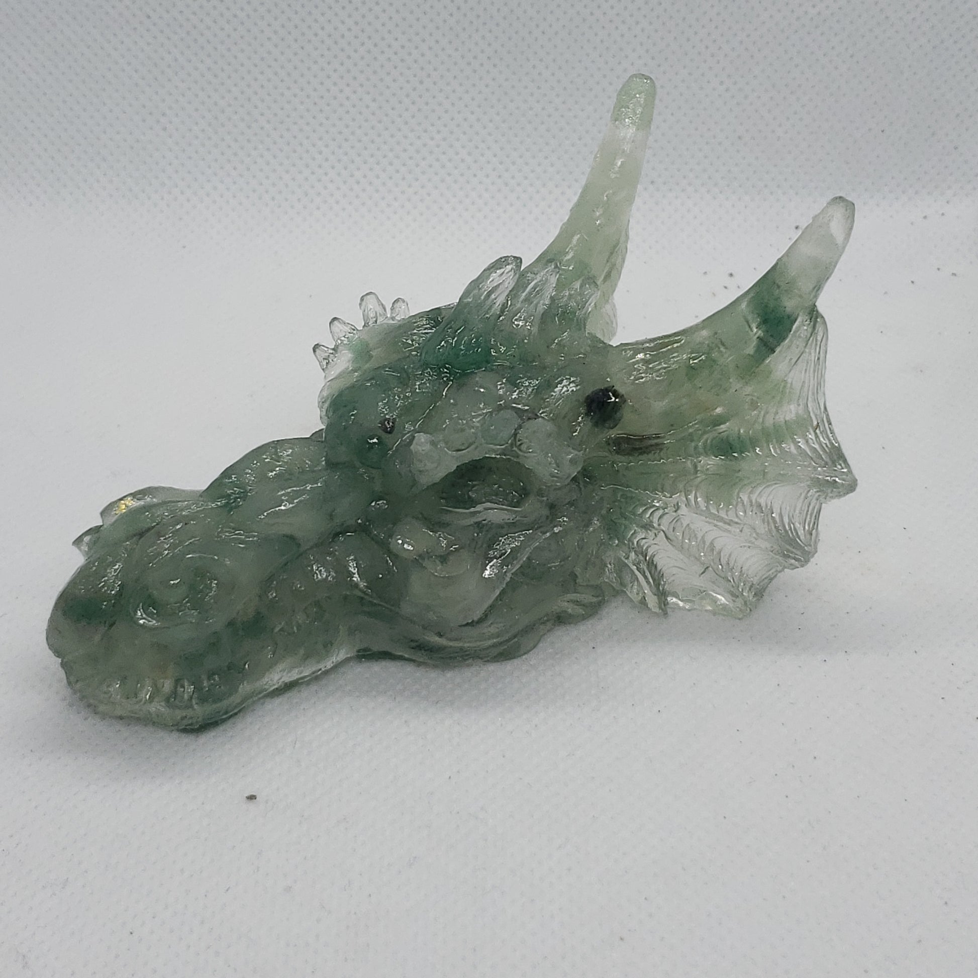 Crystal Resin Dragon Heads Heavenly Healing