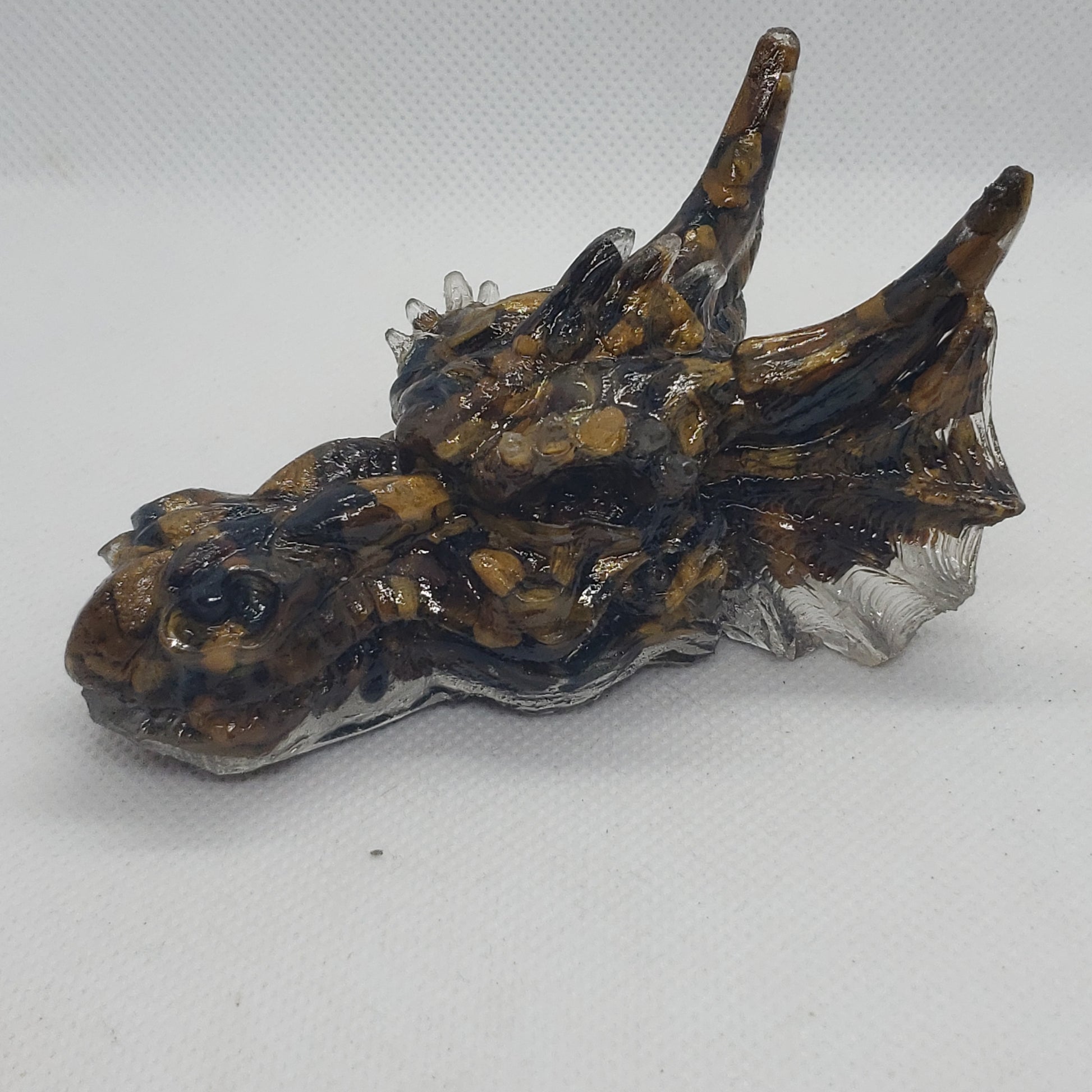 Crystal Resin Dragon Heads Heavenly Healing