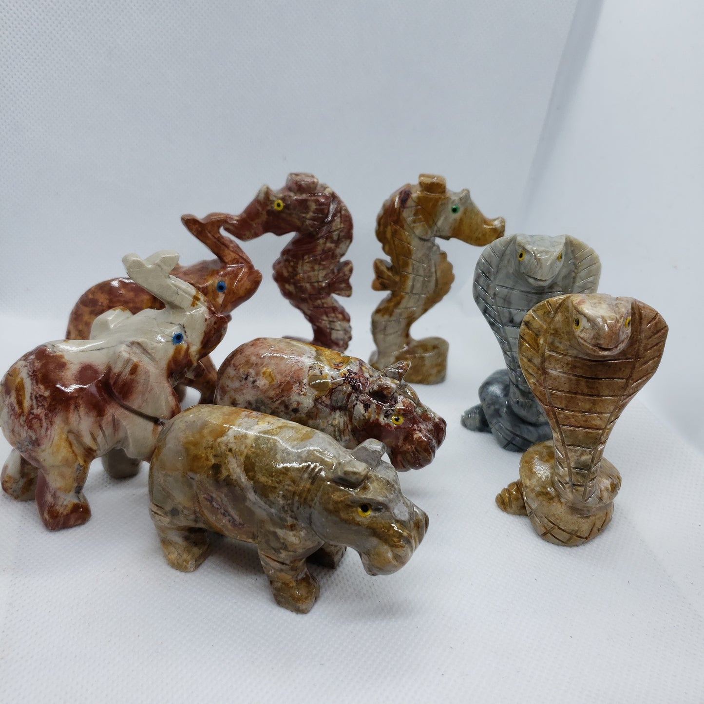 Large Carved Stone Animals Heavenly Healing
