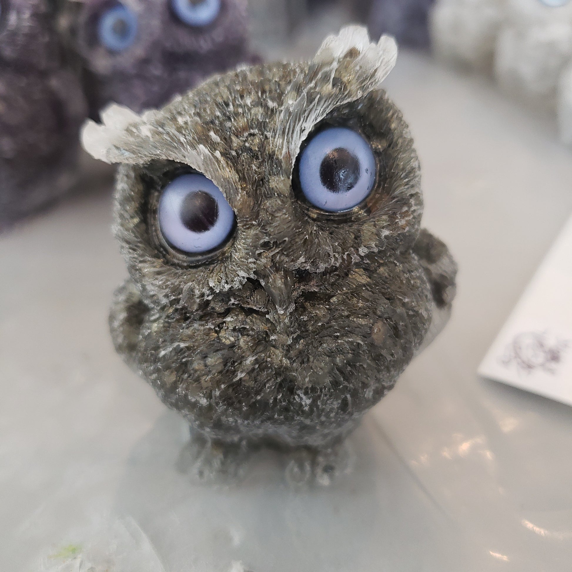 Crystal Resin Owl Heavenly Healing