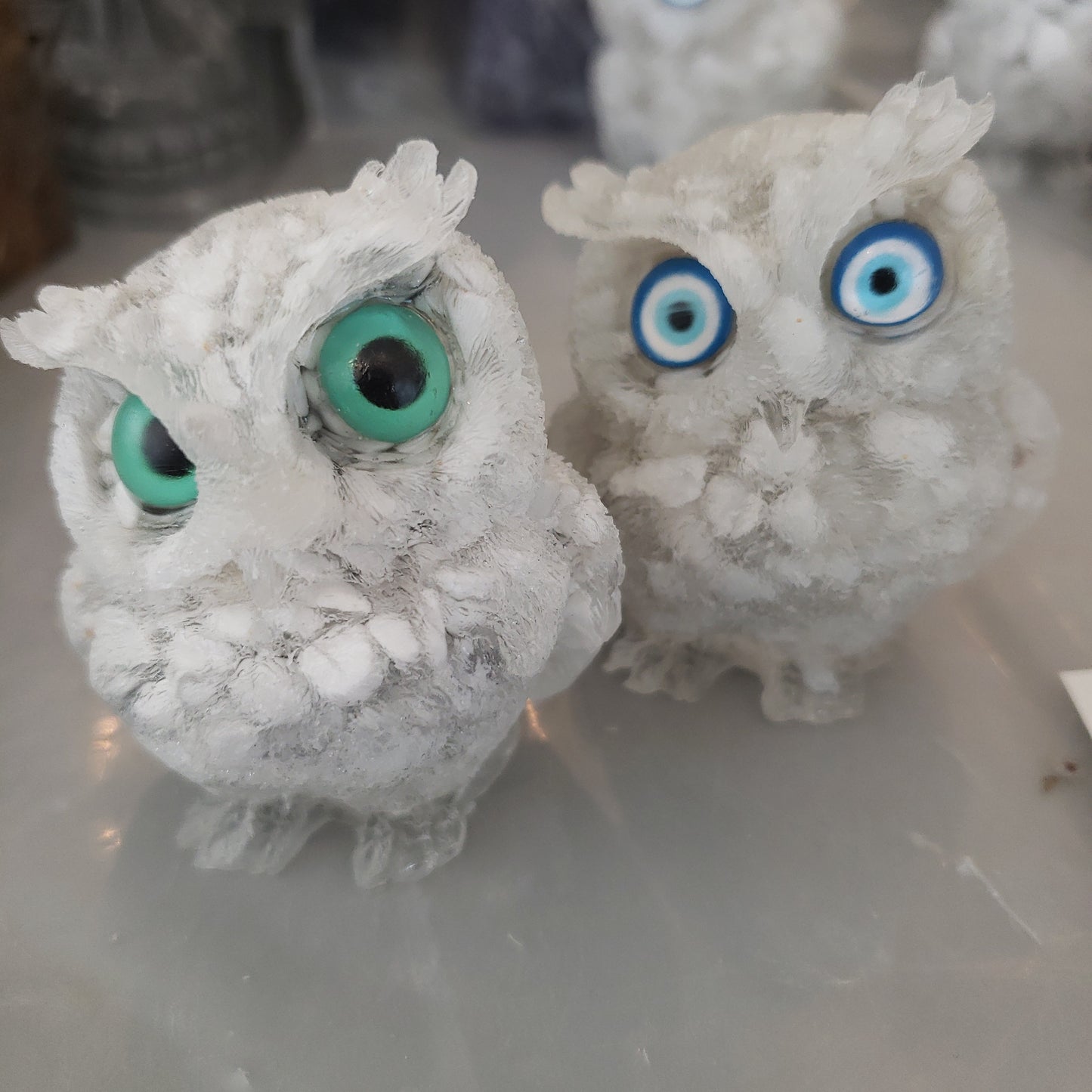 Crystal Resin Owl Heavenly Healing