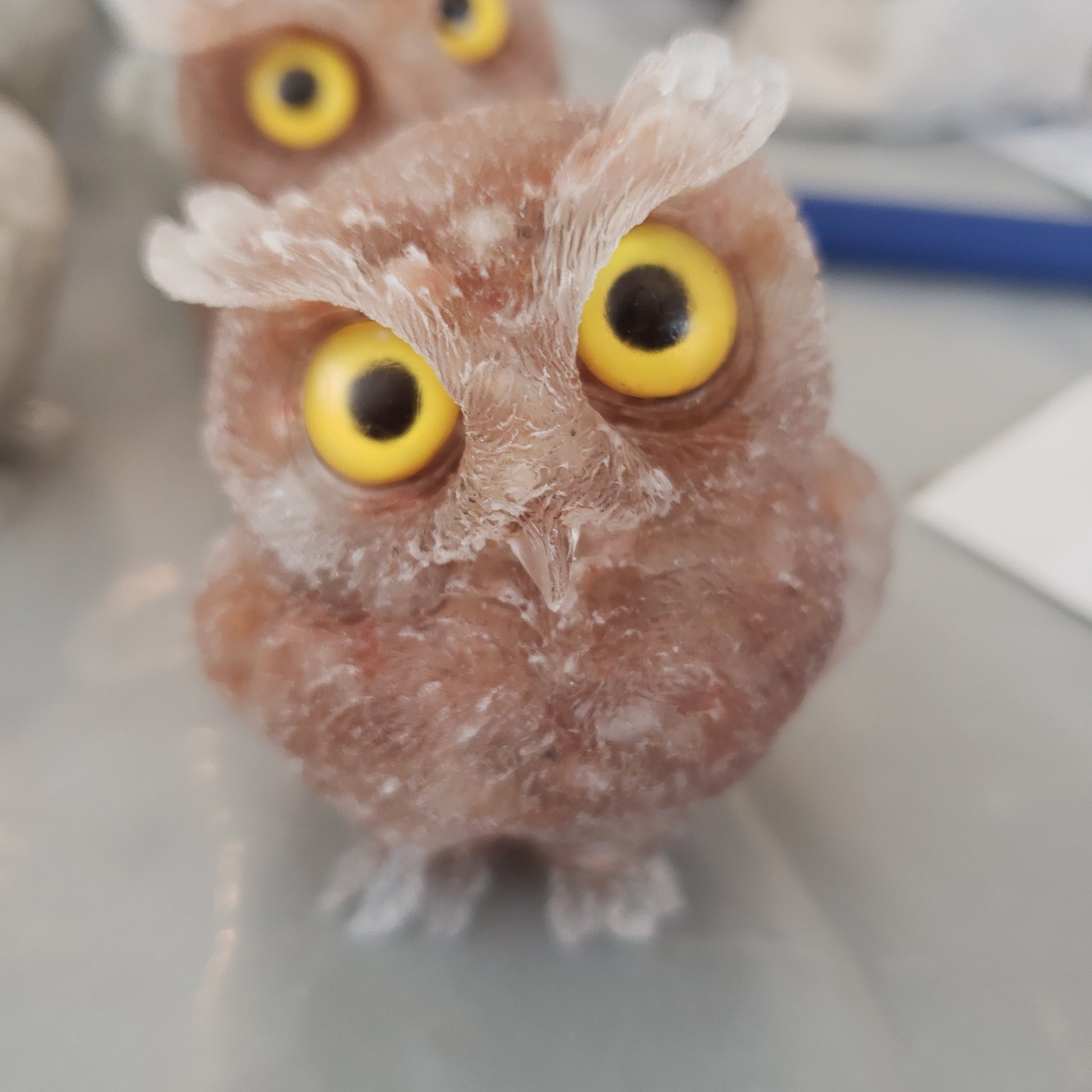 Crystal Resin Owl Heavenly Healing