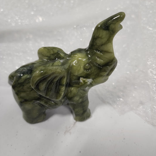 Jade Elephant Stone Animal Heavenly Healing