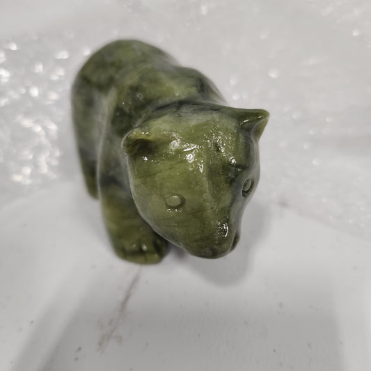 Jade Bear Stone Animal Heavenly Healing