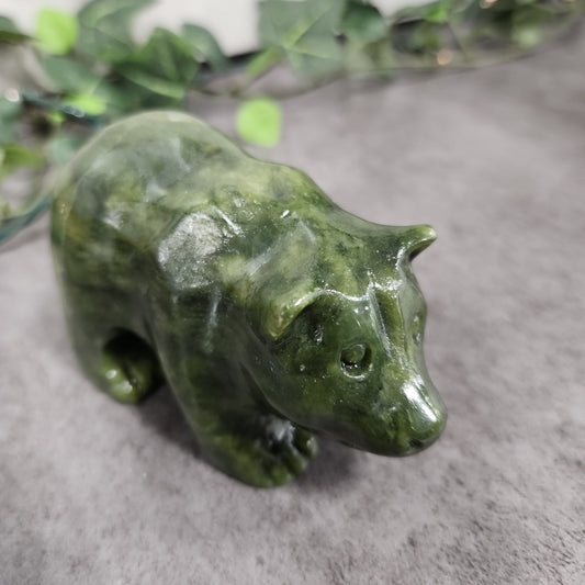 Jade Bear Stone Animal Heavenly Healing