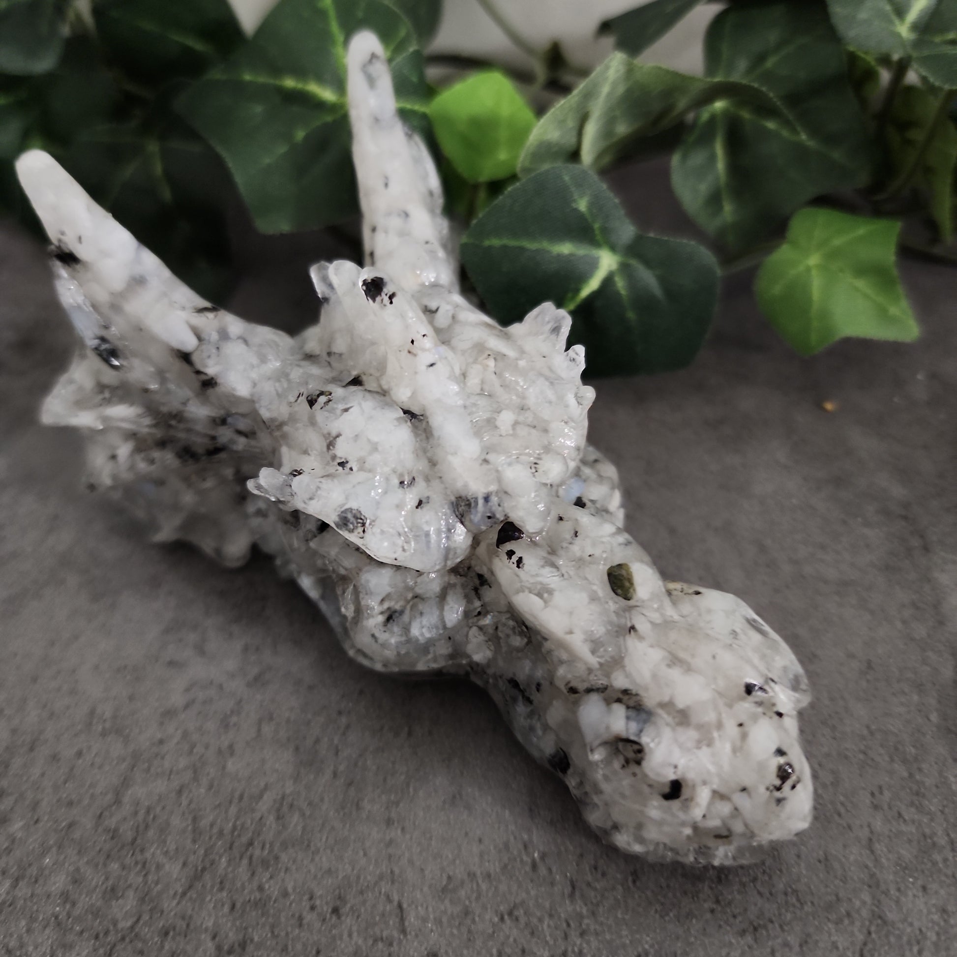 Crystal Resin Dragon Heads Heavenly Healing