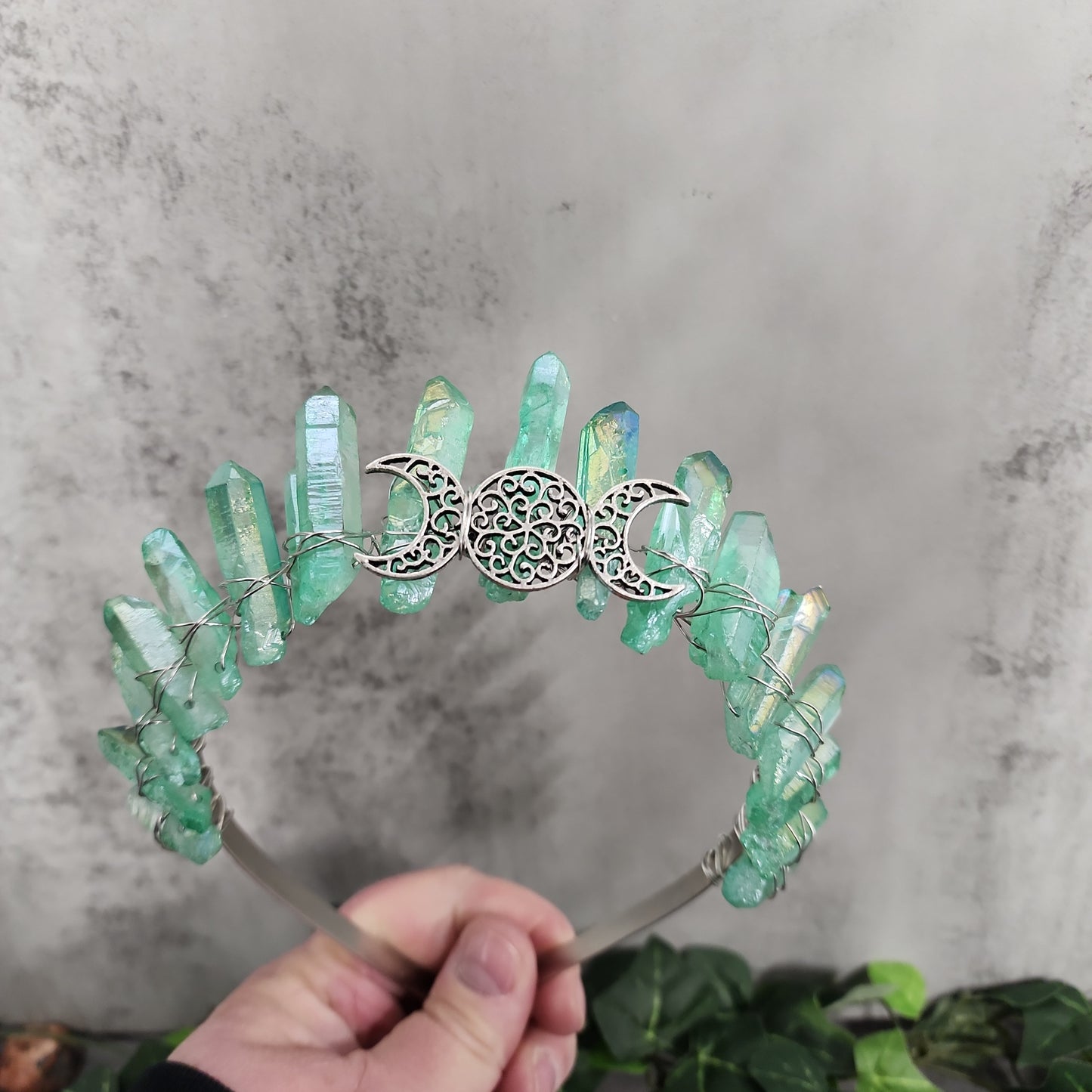 Triple Goddess Crystal Crown Heavenly Healing
