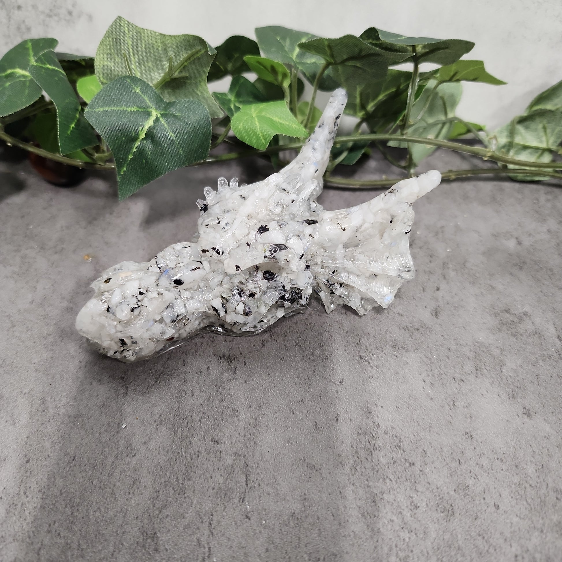 Crystal Resin Dragon Heads Heavenly Healing