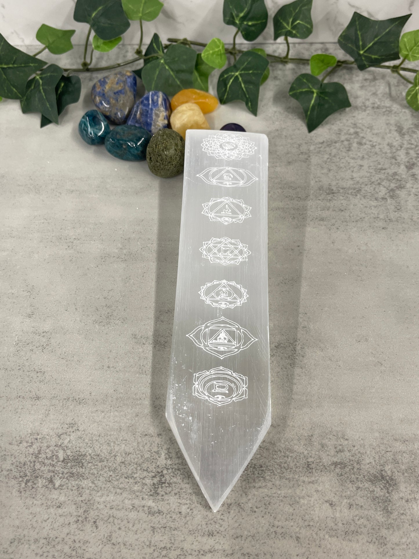 Selenite Chakra Charging Plate Heavenly Healing