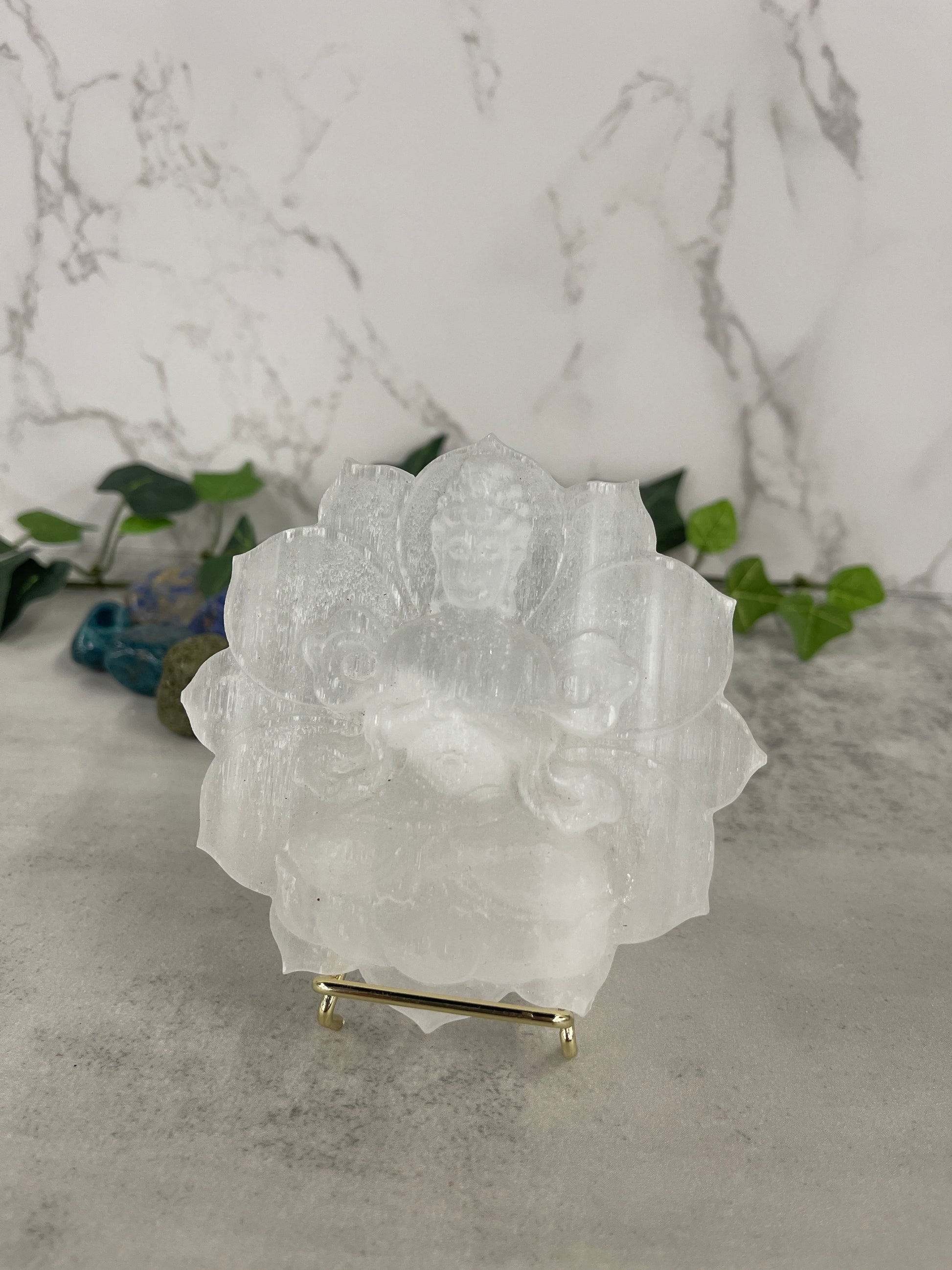 Selenite Guanyin Heavenly Healing