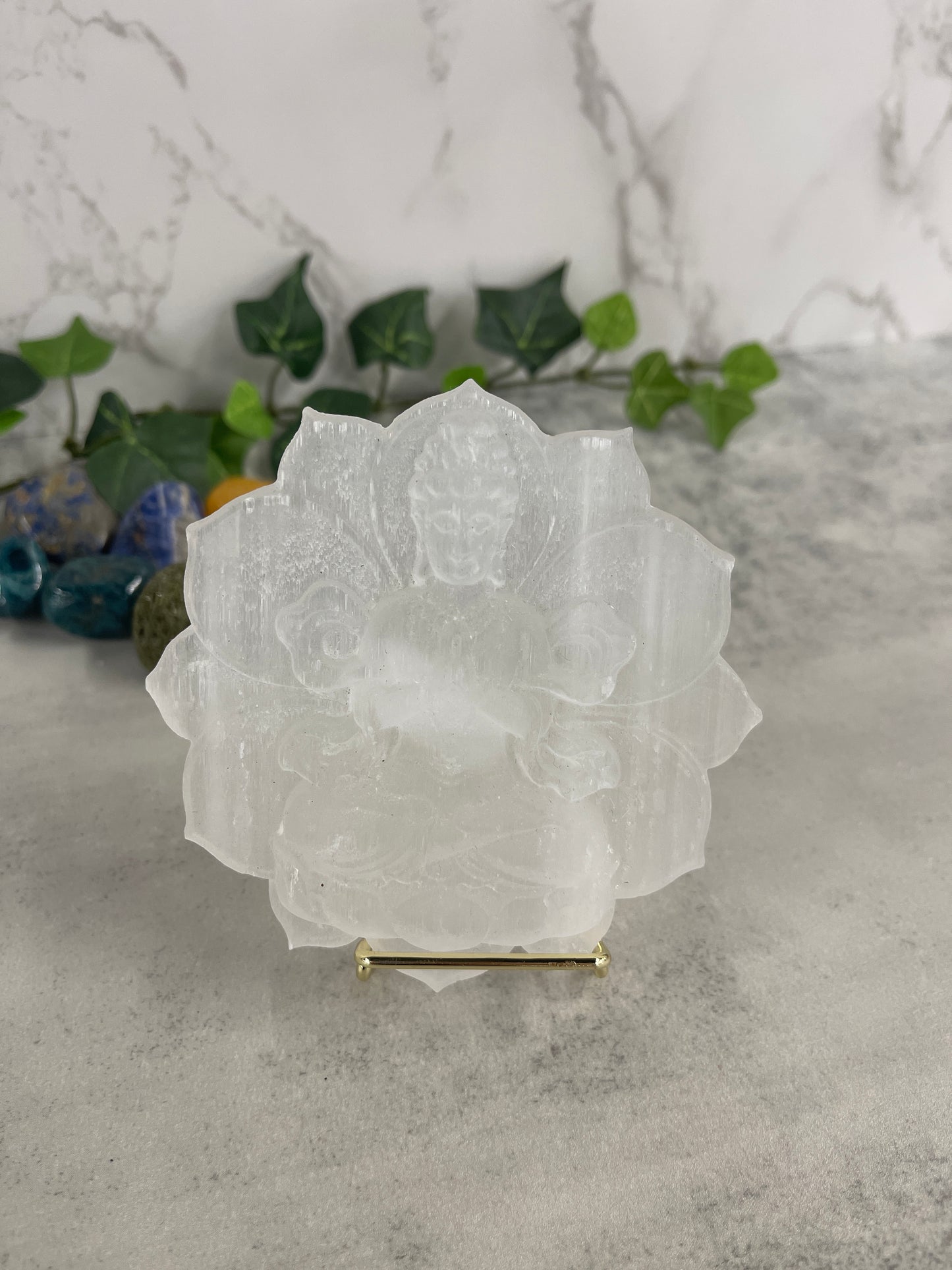 Selenite Guanyin Heavenly Healing