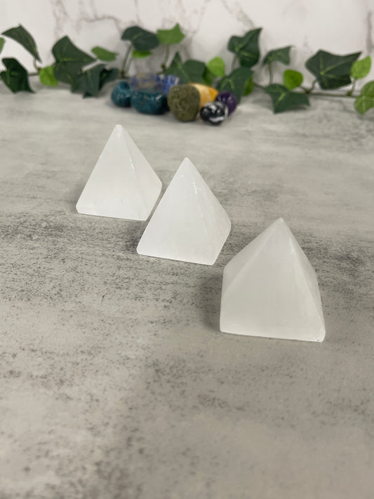 Selenite Pyramid Heavenly Healing
