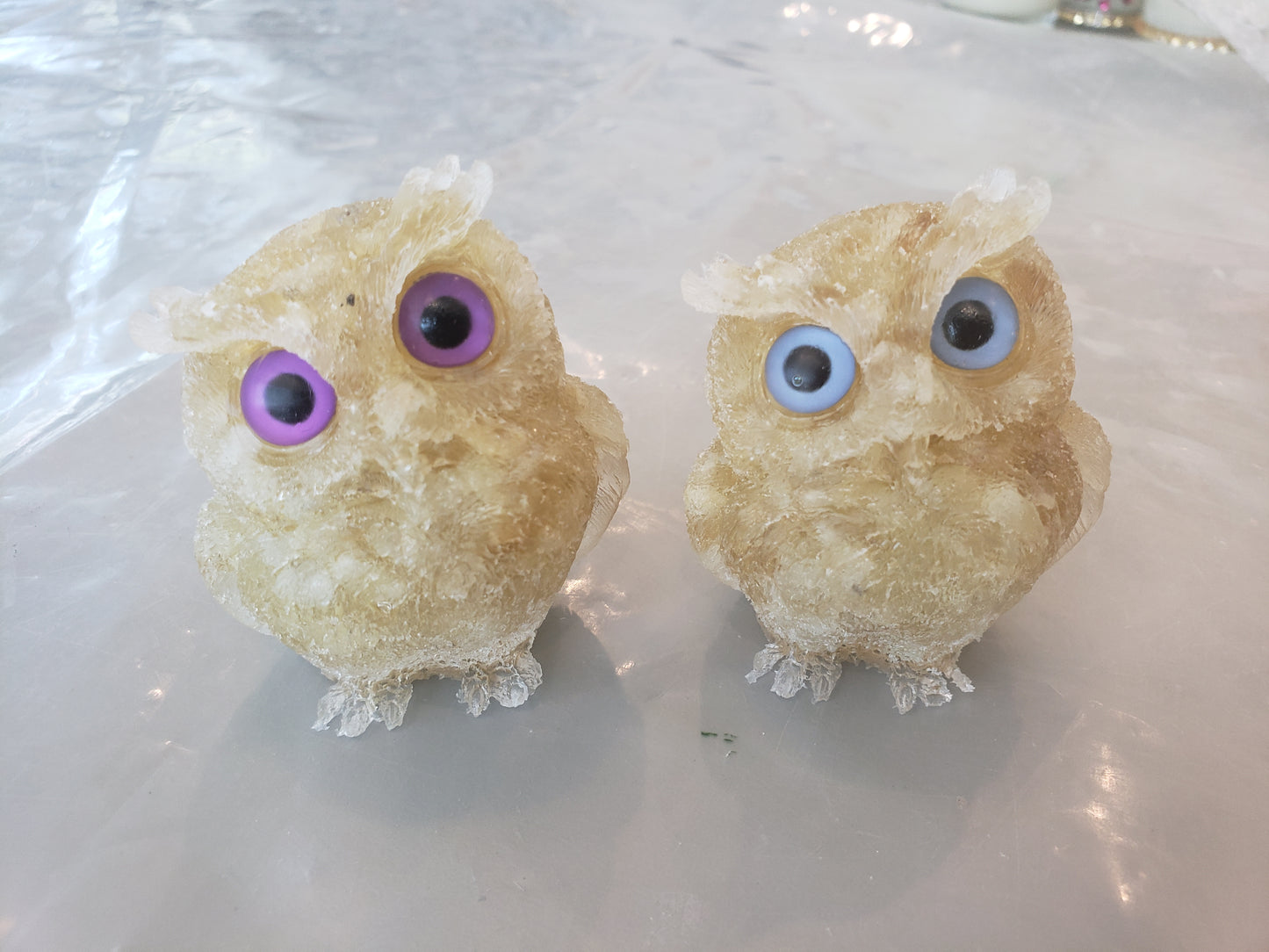 Crystal Resin Owl Heavenly Healing