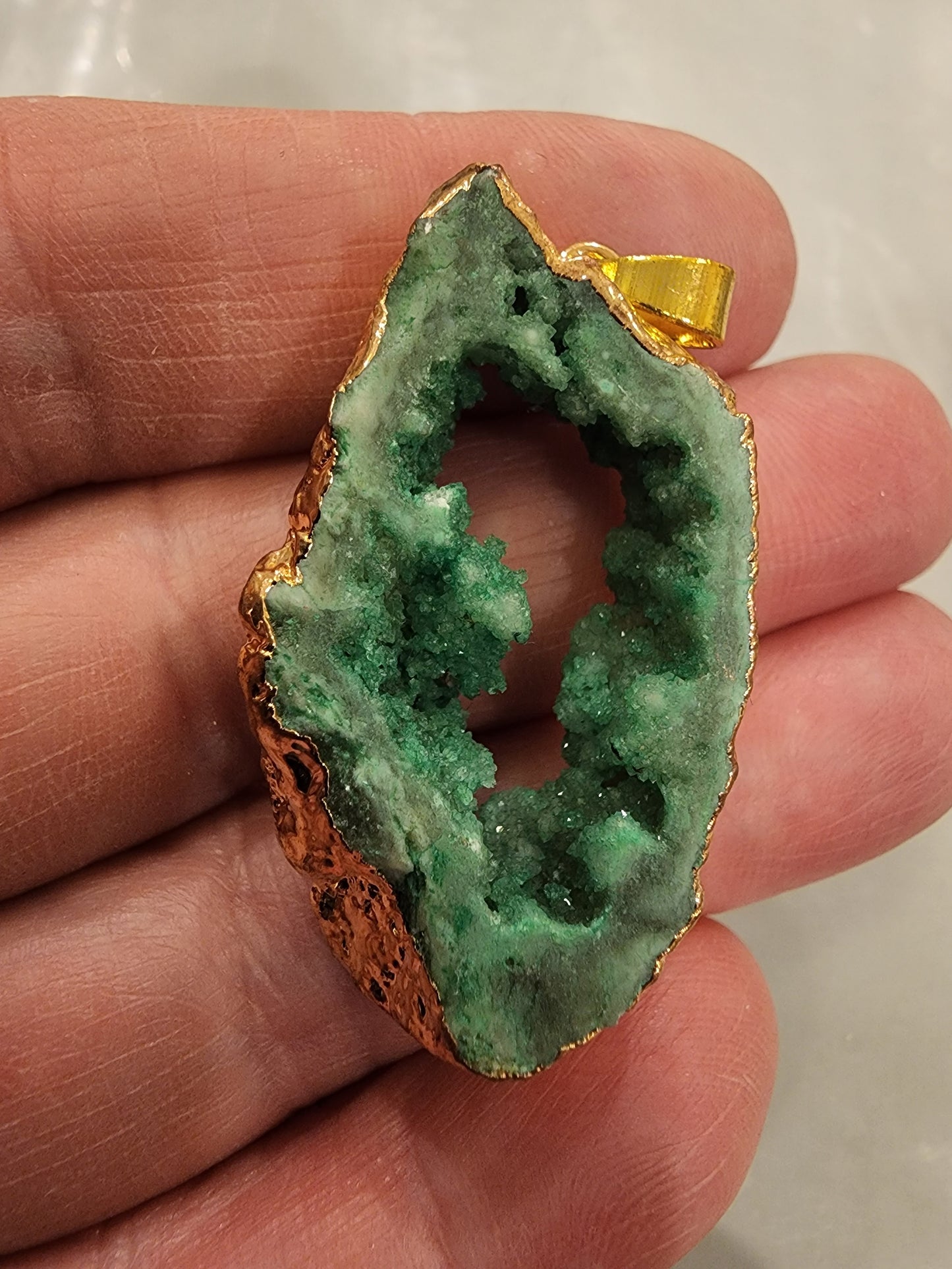 Druzy Agate Necklace Heavenly Healing