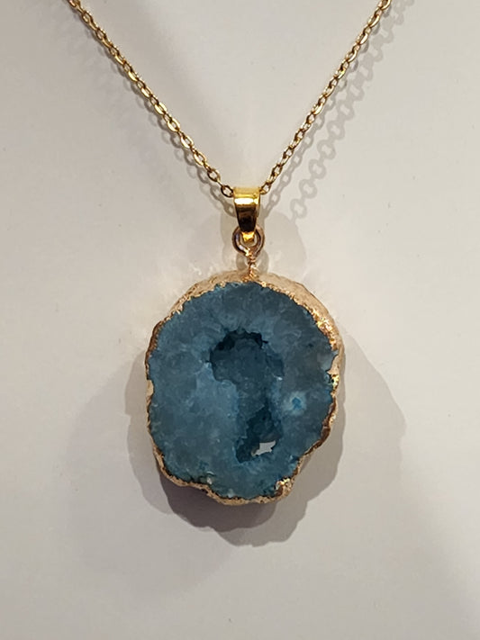 Druzy Agate Necklace Heavenly Healing