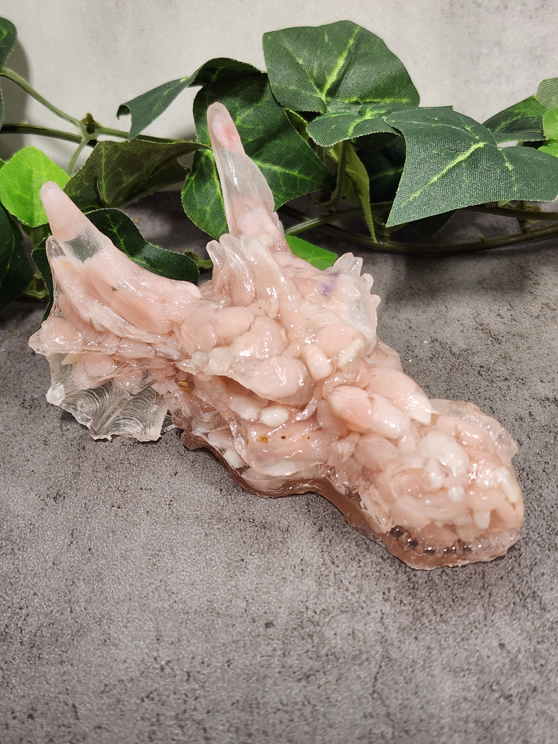 Crystal Resin Dragon Heads Heavenly Healing