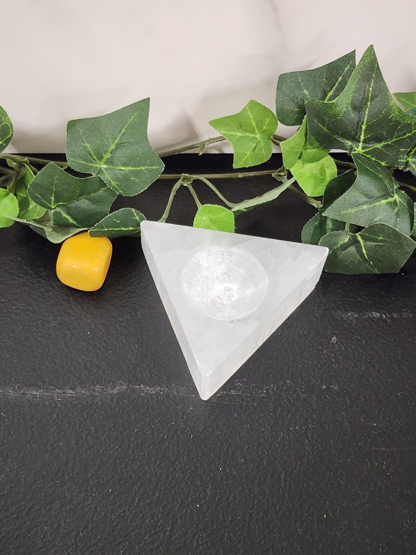 Selenite Sphere Holder Heavenly Healing