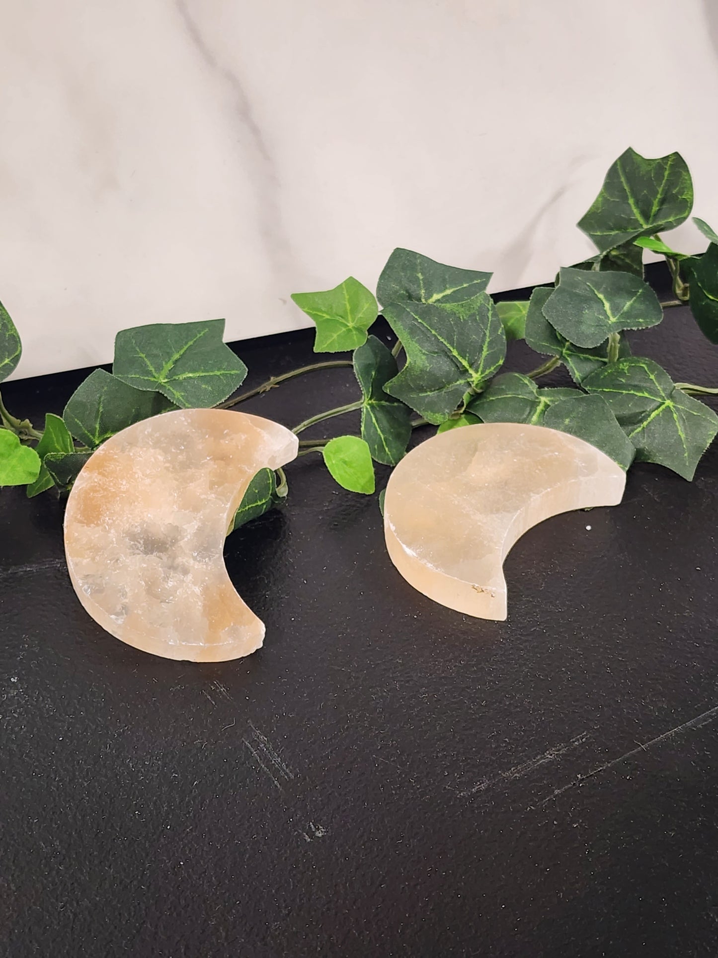 Selenite Peach Charging Plates Heavenly Healing