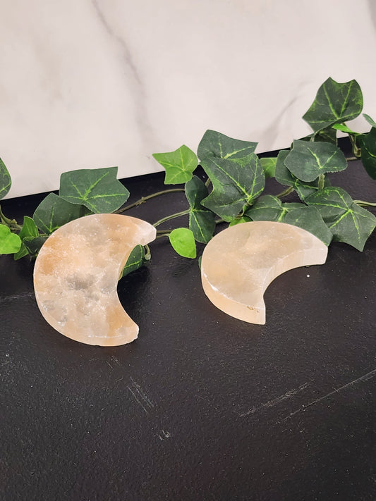 Selenite Peach Charging Plates Heavenly Healing