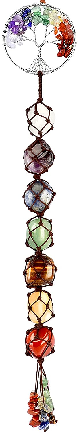 Tree of Life Chakra Stone Hanging Heavenly Healing