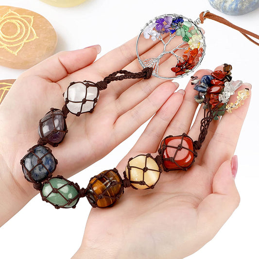Tree of Life Chakra Stone Hanging Heavenly Healing
