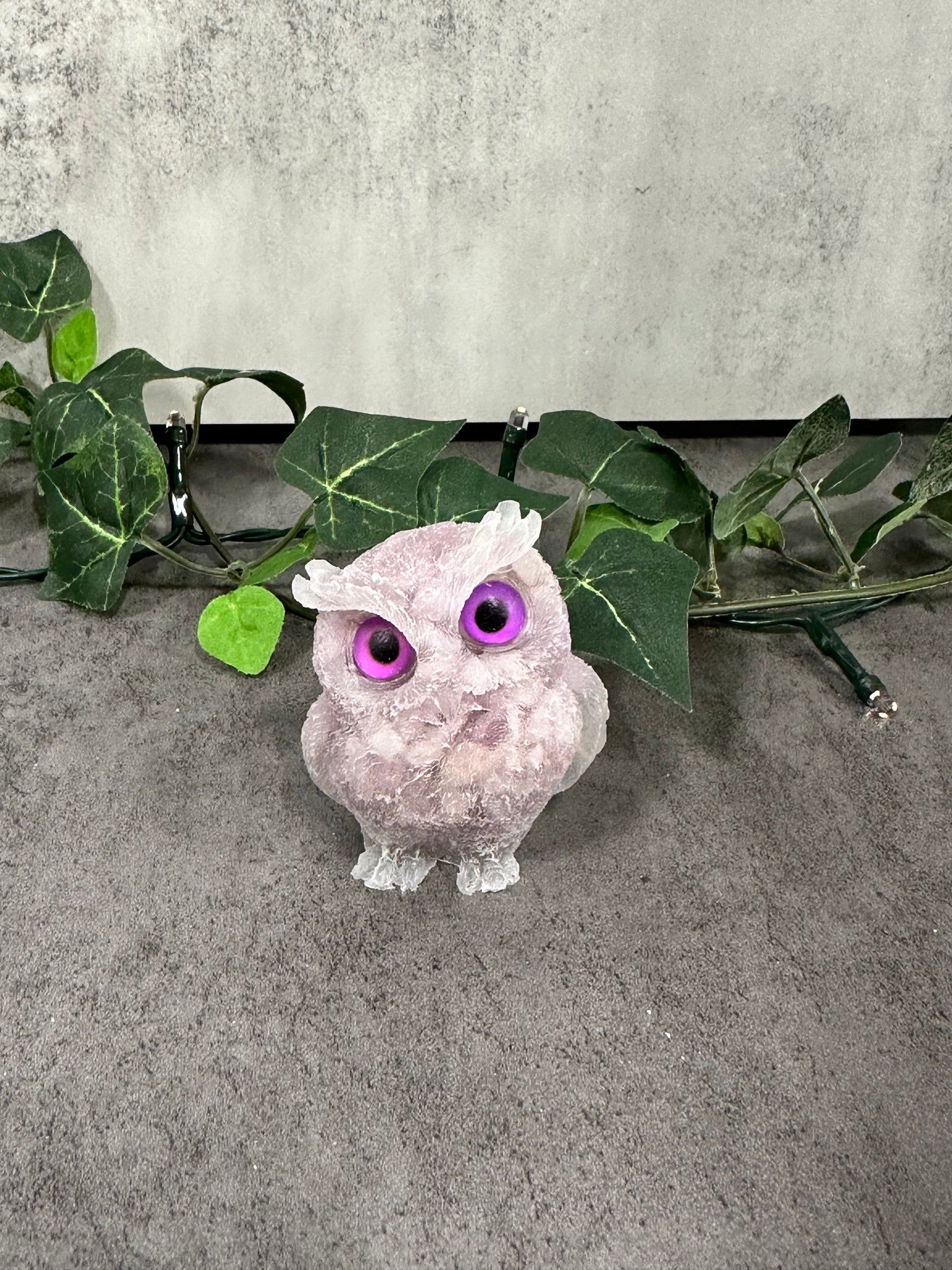 Crystal Resin Owl Heavenly Healing