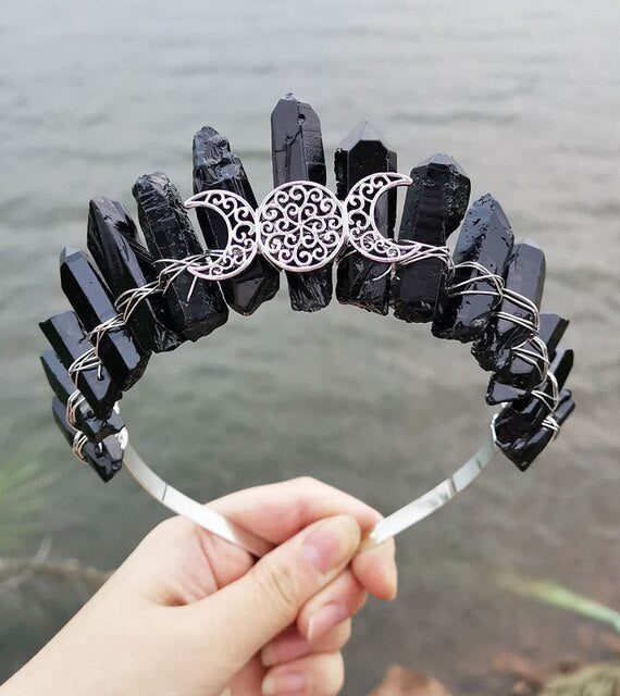 Triple Goddess Crystal Crown Heavenly Healing