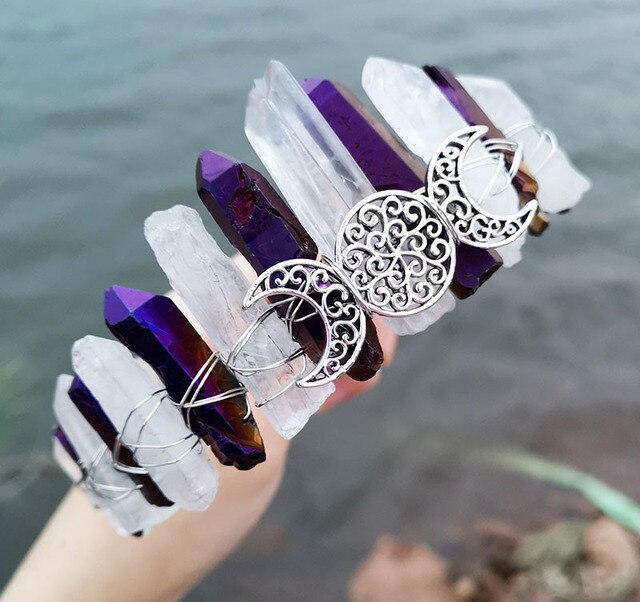 Triple Goddess Crystal Crown Heavenly Healing