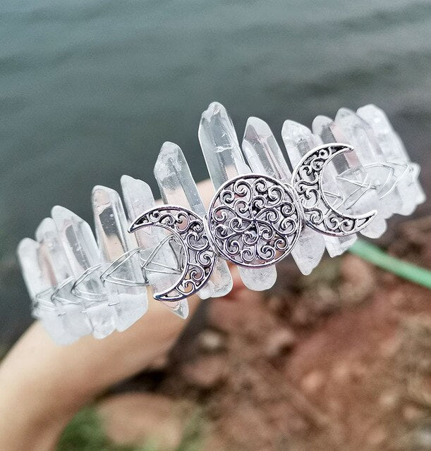 Triple Goddess Crystal Crown Heavenly Healing