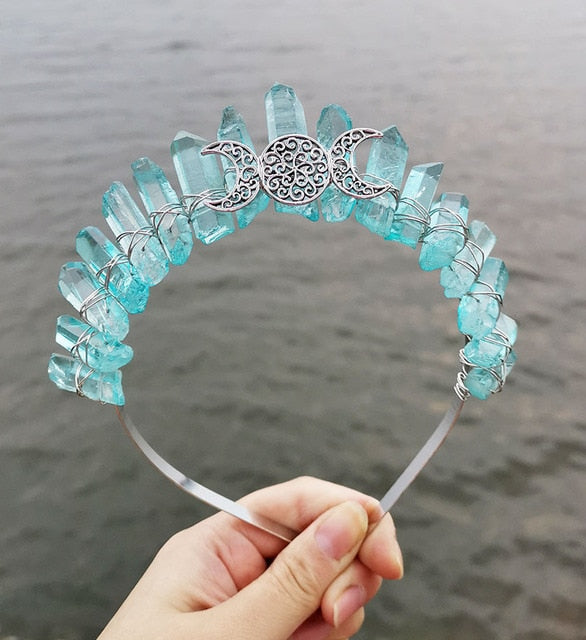 Triple Goddess Crystal Crown Heavenly Healing