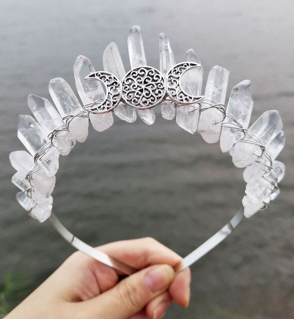 Triple Goddess Crystal Crown Heavenly Healing